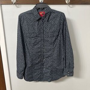 Rodeo Clothing Co. Women's Western Shirt w/Snaps Size M Black/Purple/Teal NWOT